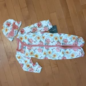 ☀️ Laura Ashley Baby Sleep and Play with Cap